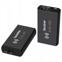 Transmiter audio NADAJNIK ODBIORNIK technologia 2.4G 50m zasięg DŹWIĘK HD
