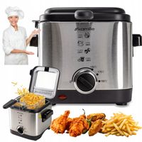 FRYTKOWNICA OLEJOWA 1,5L FRYTOWNICA SZYBKIE SMAŻENIE FRYTKI KURCZAK KAMILLE FRYTKOWNICA OLEJOWA 1,5L FRYTOWNICA SZYBKIE SMAŻENIE FRYTKI KURCZAK KAMILLE