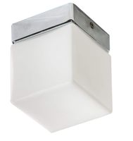 Ścienna lampa łazienkowa Mil kostka LED 6W 3000K biała chrom