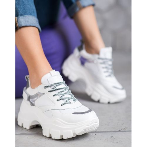 Białe Sneakersy Na Platformie r.40 na Arena.pl
