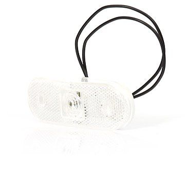 Lampa LED obrysowa przednia biała owalna (231) zdjęcie 1