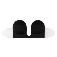 bye bra seamless u-style bra a czarny biustonosz samoprzylepny bezszwowy