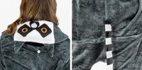 ZOLTA kombinezon/ onesie lemur czarny rozmiar S