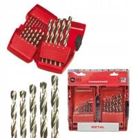 Wiertła do metalu zestaw wierteł hss-g mm wiertło 19 szt komplet Milwaukee