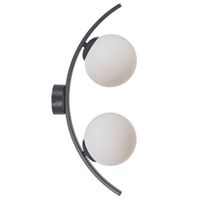 Kulisty kinkiet ścienny Helix 5015 Zumaline do sypialni biały czarny