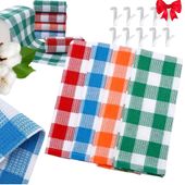 12 X KOMPLET ŚCIERKI RĘCZNIKI KUCHENNE 12 SZT 100% BAWELNA 65x40 cm DOBRA J