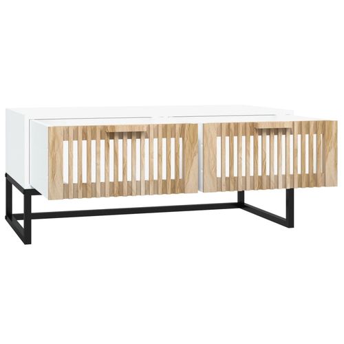 Stolik kawowy, biały, 80x40x35 cm na Arena.pl