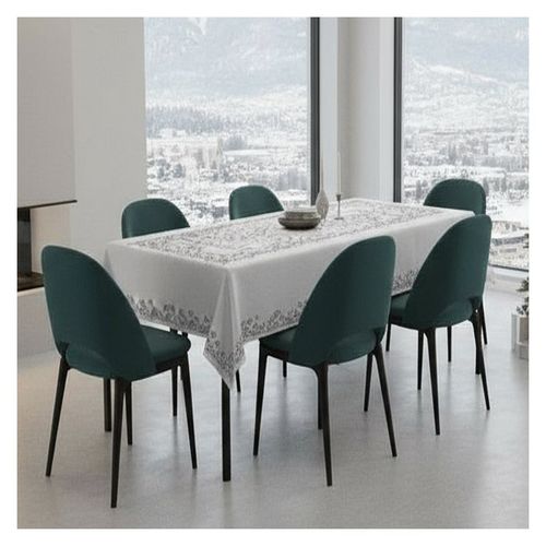 Obrus Białe Bałwanki 110x130 DomoweTekstylia | WN306B B13 | Boże Narodzenie na Arena.pl