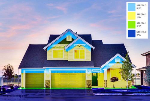 Natynkowa LAMPA sufitowa HEXA 9564 Nowodvorski metalowa OPRAWA łazienkowa tuba downlight IP44 biała na Arena.pl