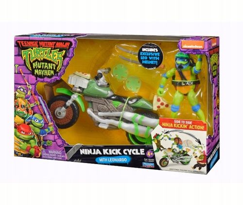 WOJOWNICZE ŻÓŁWIE NINJA Figurka LEONARDO Pojazd na Arena.pl