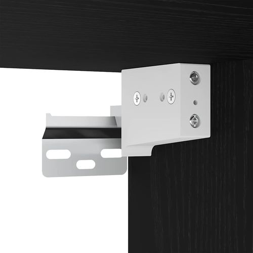 Szafka na buty z półką z drzwiami Czarny dąb 100 x 35 x 38 cm na Arena.pl