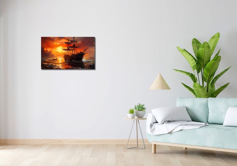 Obraz 70x40cm Ogień na Wodzie zdjęcie 2