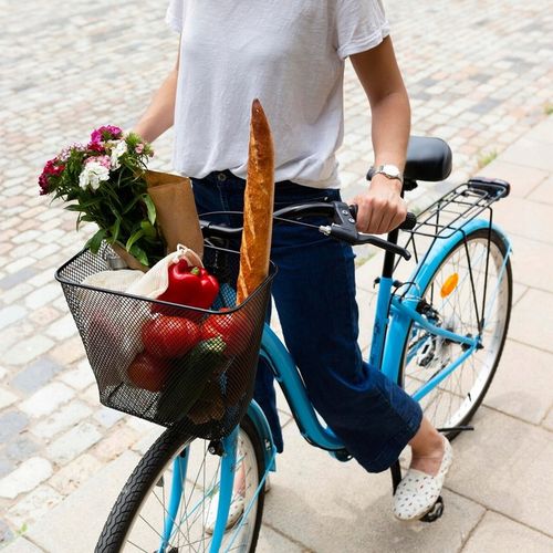 DUŻY KOSZ NA ROWER METALOWY KOSZYK ROWEROWY NA KIEROWNICĘ SYSTEM CLICK XXXL na Arena.pl