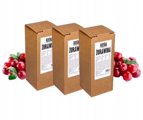 sok z żurawiny 100% żurawinowy żurawina NFC 3x1,5L tłoczony na zimno na Arena.pl