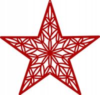 G1d Zawieszka ozdoba ażurowa gwiazda święta
