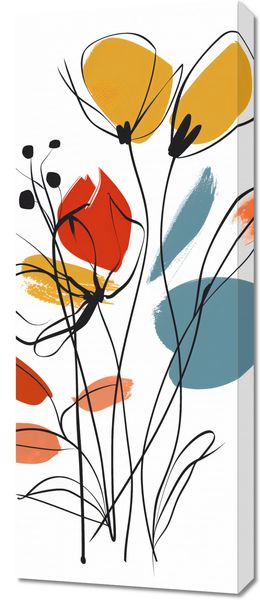 Obraz 40x100cm Ogród przy Lecie zdjęcie 1