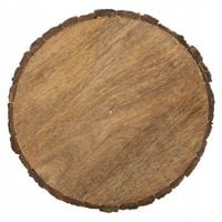 Deska Taca do Krojenia Serwowania Przekąsek Drewniana Okrągła ORION 30 cm