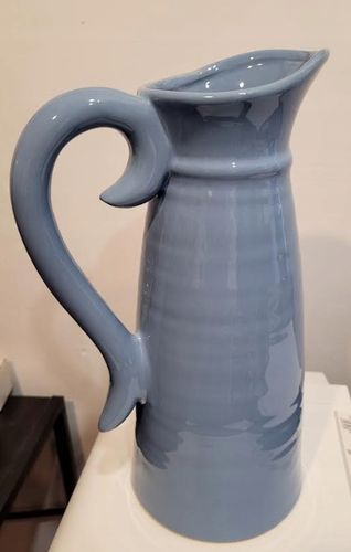 DZBANEK CERAMICZNY 19X14 CM H.31,3 CM JASNONIEBIESKI na Arena.pl