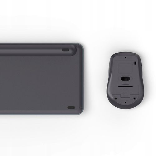 KLAWIATURA I MYSZKA Zestaw Bezprzewodowy Hama WKM-550 Czarno-Szara na Arena.pl