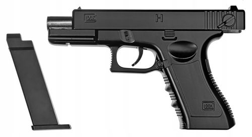 PISTOLET NA KULKI PLASTIKOWE GLOCK C7 METALOWY CZARNY GRATIS 500 KULEK na Arena.pl