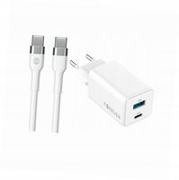 Szybka ładowarka GaN 45W 2 wejścia USB i USB-C z kablem do Realme 11 Pro