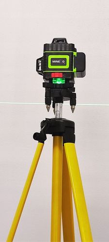 POZIOMNICA LASEROWA LASER KRZYŻOWY 4D 360 + STATYW 16 linii laserowych na Arena.pl