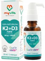 MyVita Witamina K2 100mcg + D3 4000 IU FORTE 30ml