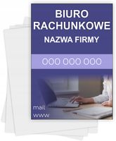 Ulotki A5 reklamowe firmowe 1000 szt dużo wzorów BIURO RACHUNKOWE