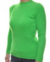 Damski sweter typu alpaka pod szyję prążek UNI