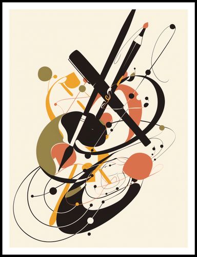 Plakat 75x100cm Abstrakcyjny Rapsod na Arena.pl