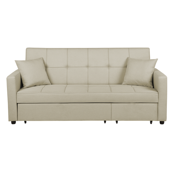 Sofa rozkładana beżowa GLOMMA zdjęcie 1