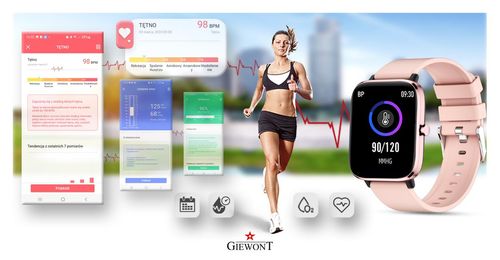 smartwatch giewont różowy gw230-1 na Arena.pl