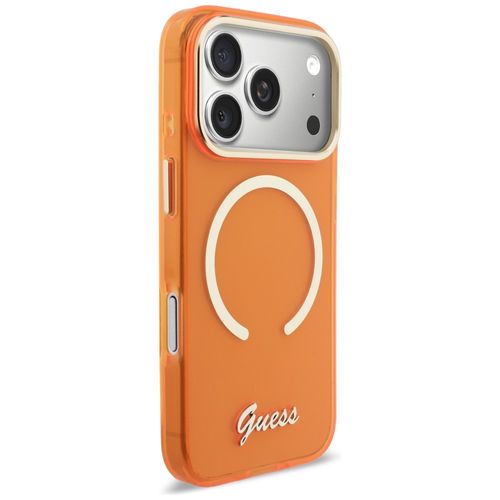 etui guess iml script metal magsafe do   iphone 17 pro pomarańczowy na Arena.pl