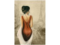 OBRAZ PARYSKI SPACER KOBIETY FRANCE