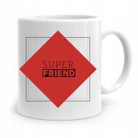 Kubek Prezent Dla Przyjaciela Super Friend Z Nadrukiem Ze Zdjęciem