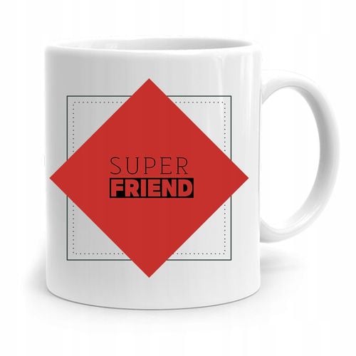Kubek Prezent Dla Przyjaciela Super Friend Z Nadrukiem Ze Zdjęciem na Arena.pl