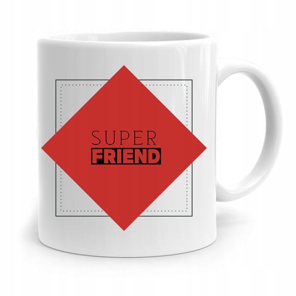 Kubek Prezent Dla Przyjaciela Super Friend Z Nadrukiem Ze Zdjęciem zdjęcie 1