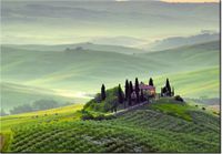 100 70CM OBRAZ PŁÓTNO GOSPODARSTWO TOSKANII PŁÓTNO RAMA