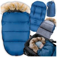 Śpiwór otulacz śpiworek na sanki do wózka fotelika na zimę futro pokrowiec