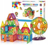 Klocki Magnetyczne Przestrzenne Układanka Edukacyjna 3D - 70 elementów