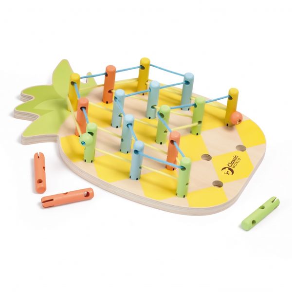 CLASSIC WORLD Wooden Threader Pineapple Pegs 21 pcs. zdjęcie 12