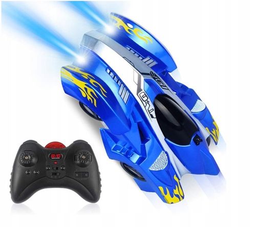 AUTO JEŻDŻĄCE PO ŚCIANIE SAMOCHÓD NA PILOT ZDALNIE STEROWANY LED DLA DZIECI na Arena.pl