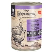 karma mokra dla kota kurczak kaczka 400g wiejska zagroda bez zbóż i glutenu