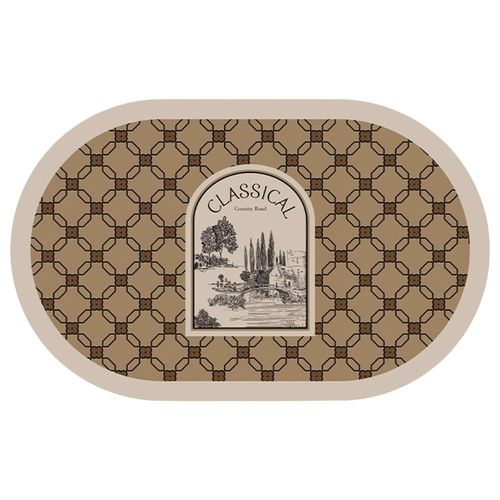 Dywanik Łazienkowy Mata Antypoślizgowa 40x60 Brąz na Arena.pl