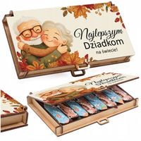 Piękny prezent na dzień BABCI I DZIADKA dla dziadków upominek pudełko eko