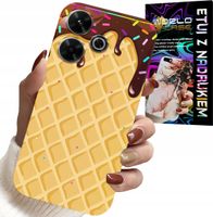 ETUI DO XIAOMI REDMI 13 4G - Z MOTYWEM WAFLA Z POLEWĄ CZEKOLADOWĄ