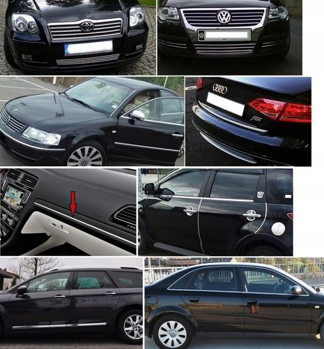 LISTWA CHROM RANTOWA RANTÓWKA 6x8mm POŁYSK 7,5M na Arena.pl