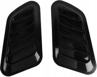 WLOTY POWIETRZA x2 NA MASKĘ ZDERZAK TUNING UNIWERSALNE CZARNE ATRAPA