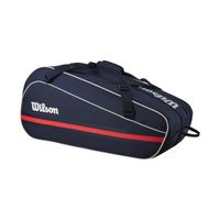 Torba tenisowa Wilson Team 3PK na 3 rakiety granatowo-czerwona