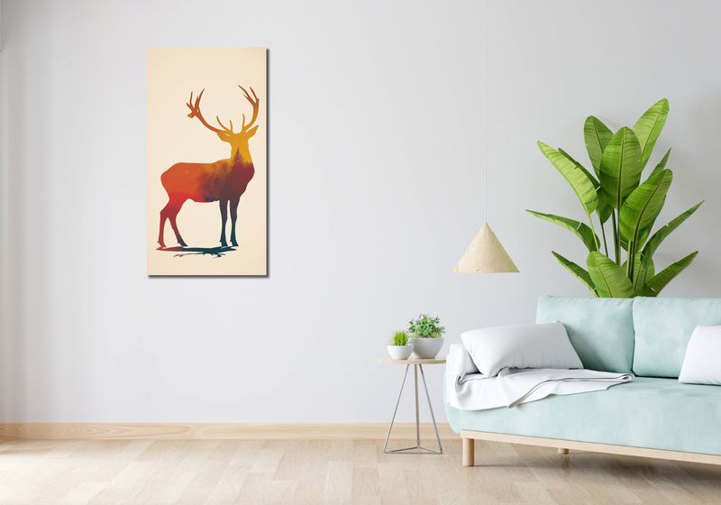 Obraz 50x100cm Światło Leśnego Monarchy zdjęcie 2